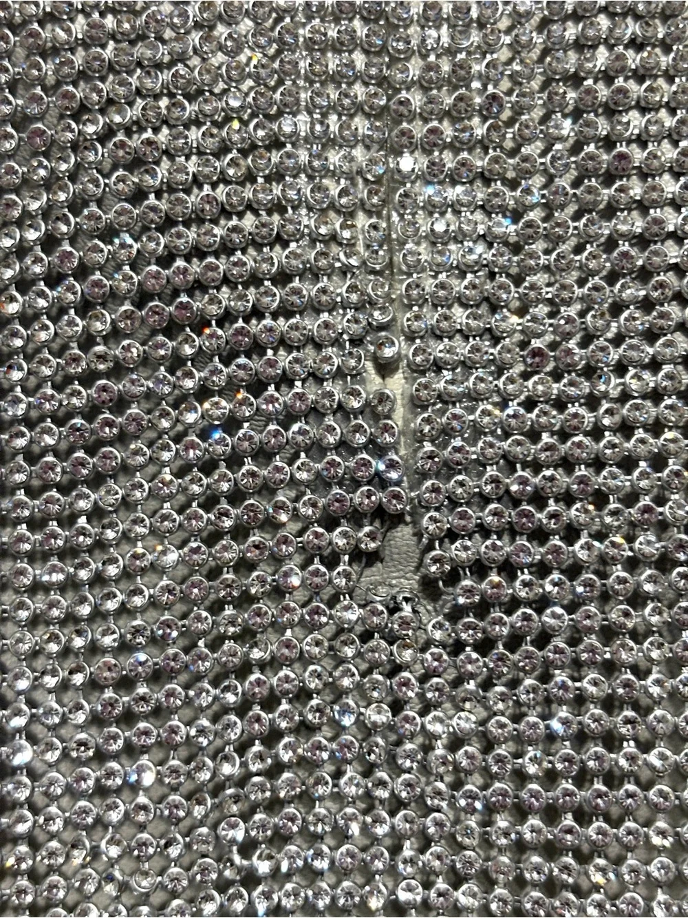 Lamarque Silver Sequin Mini Skirt